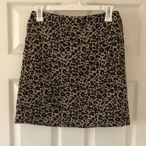 Leopard Print mini skirt